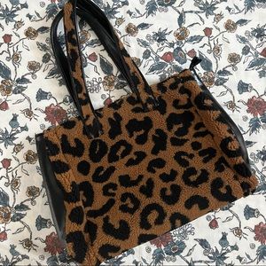 Leopard Fur Tote Bag